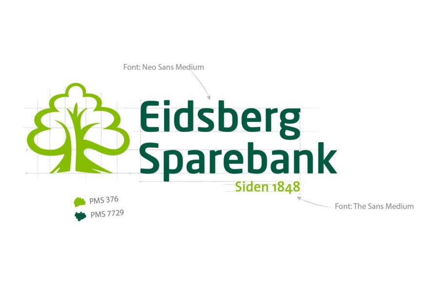 Eidsberg Sparebank logo-skisse. Ikke bruk denne som logo!